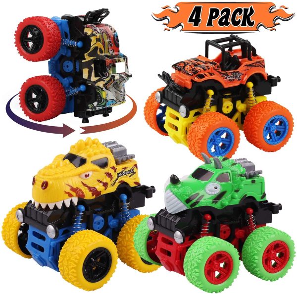 LENNYSTONE Dinosaur Cars Toys for Boys, Girls Friction Powered Monster Truck Push and Go Vehicles Toys for Toddlers, Christmas Birthday Party Gift for Kids Age 3 4 5 6 7 8 Year Old - Image 7