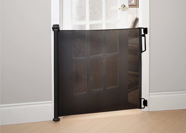 Bily Retractable Safety Gate Black