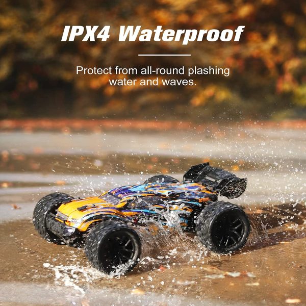 HAIBOXING RC Cars, :8 Scale Hobby Grade Remote Control Cars, 4WD High-Speed Fast RC Trucks 36km/H All Terrains Crawler Vehicle with 2 Rechargeable Batteries for Boys Kids and Adults 8858 Hailstorm - Image 5