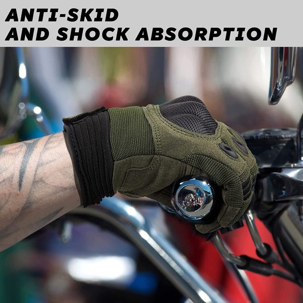 Tactical Gloves, Full Finger Touchscreen Gloves, Motorcycle Military Training Army Shooting Outdoor Gloves - Image 3