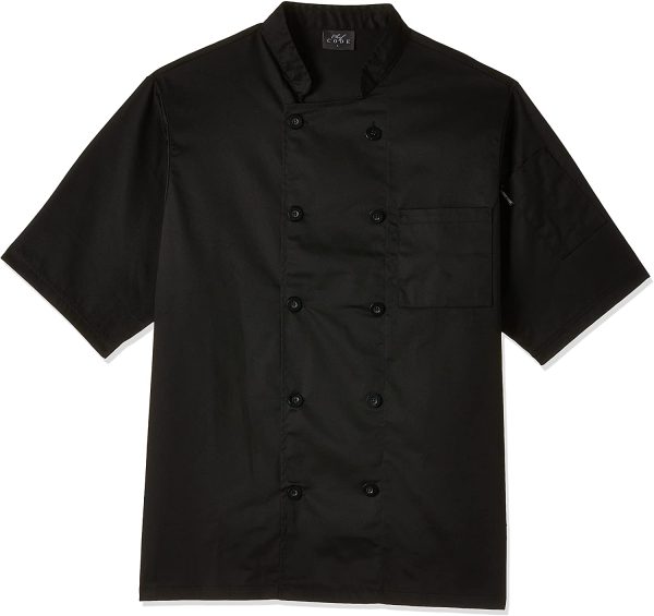 Chef Code Mens Short Sleeve Unisex Classic Chef Coat