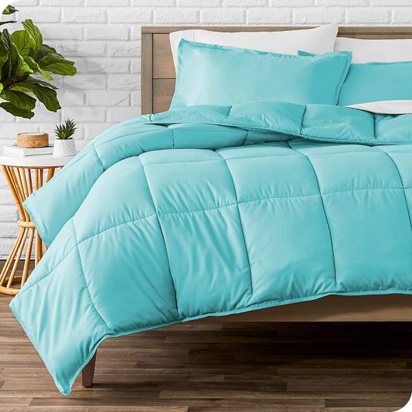 Comforter Set - Twin/Twin Extra Long - Goose Down Alternative - Ultra-Soft - Premium 1800 Series - All Season Warmth (Twin/Twin XL, Aqua) - Image 2