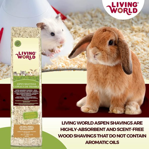 Living World Aspen Shavings Small Animal Bedding - 10 L (600 cu in) - Image 5