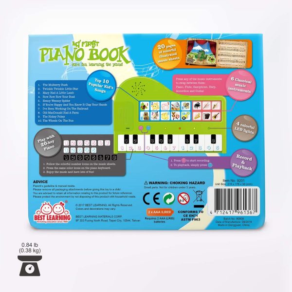 BEST LEARNING My First Piano Book - Educational Musical Toy for Toddlers Kids Ages 3 Years and up - Ideal Gift for Boys and Girls - Image 8