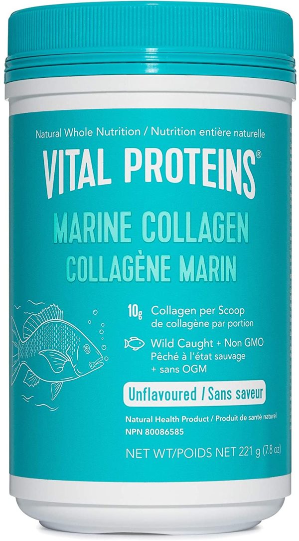 Marine Collagen Powder - Vital Proteins - 10g of Collagen Peptides per Serving, Wild Caught Non GMO, 221 g (7.8oz) - Image 3