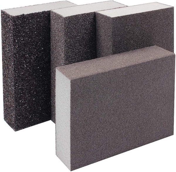 4 Pieces Sanding Blocks with 4 Different Grits(36,80,120,180) Coarse/Medium/Fine/Superfine Wet and Dry Sanding Sponge Washable and Reusable Sanding Pads for Wood Wall and Metal - Image 7