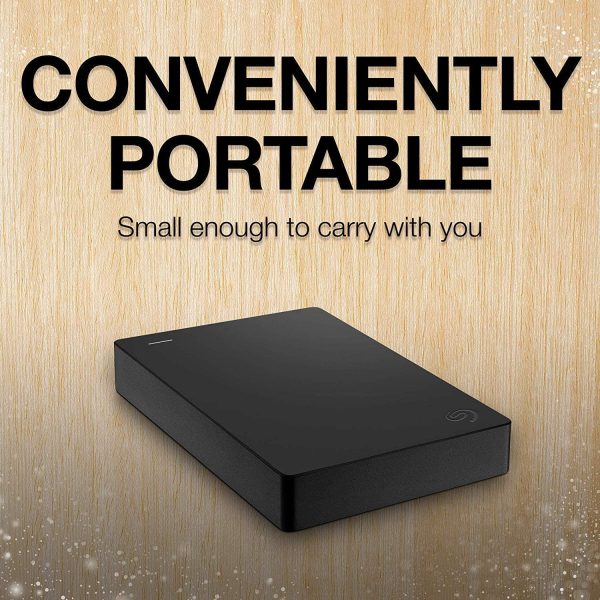 Seagate Portable 5TB External Hard Drive HDD ??USB 3.0 for PC, Mac, PS4, & Xbox - 1-Year Rescue Service (STGX5000400), Black - Image 2