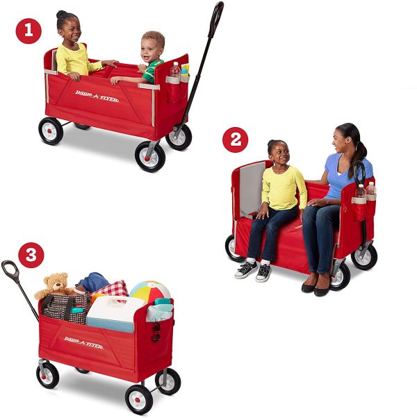 Radio Flyer All-Terrain 3-in-1 EZ Fold Wagon - Image 2