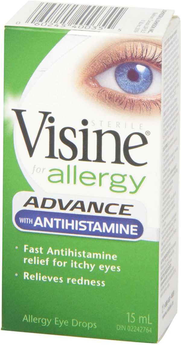 Visine Antihistamine Advance Allergy Eye Drops, 15 ml - Image 3