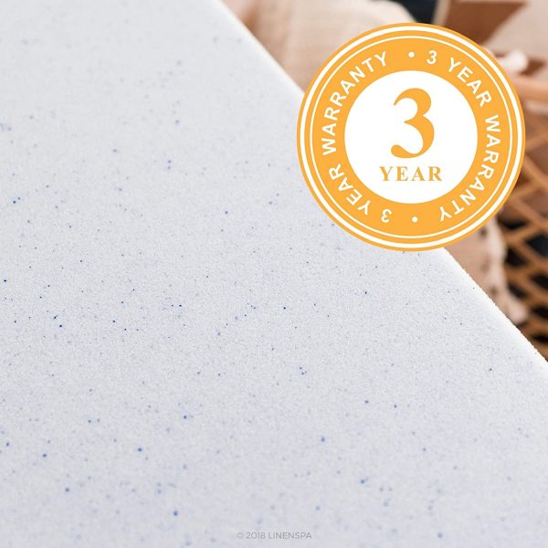 Linenspa 2 Inch Gel Infused Memory Foam Mattress Topper, Full XL - Image 5