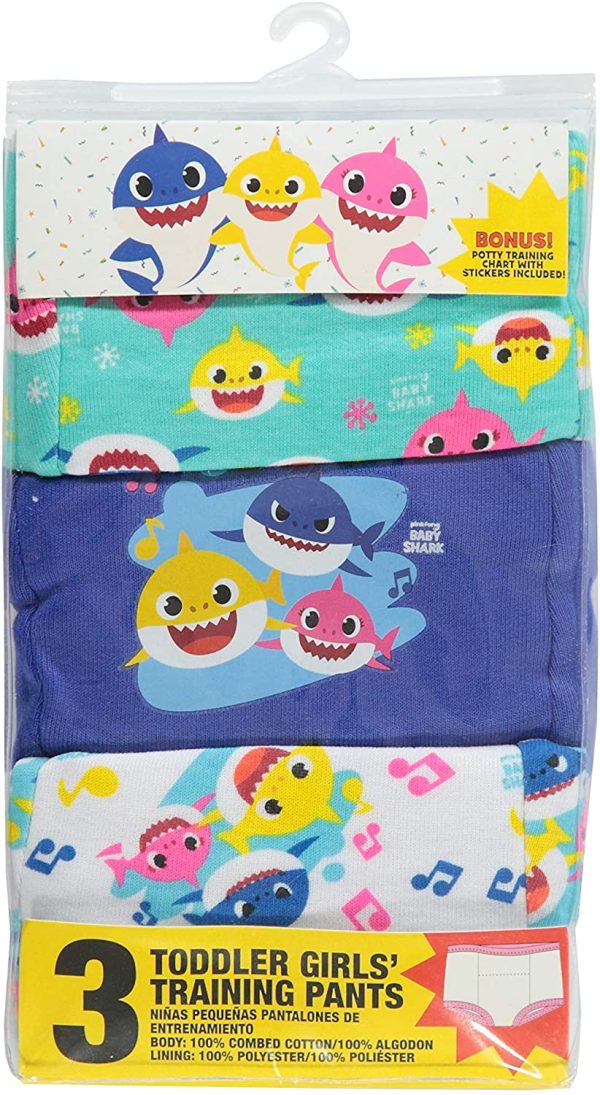 Baby Shark girls Potty Training Pant Multipacks