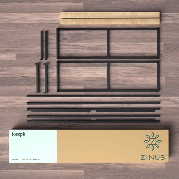 ZINUS Joseph 14 Inch Metal Platforma Bed Frame / Cot Size / 30" x 74.5" / Mattress Foundation / Wood Slat Support / No Box Spring Needed / Sturdy Steel Structure, Narrow Twin - Image 8