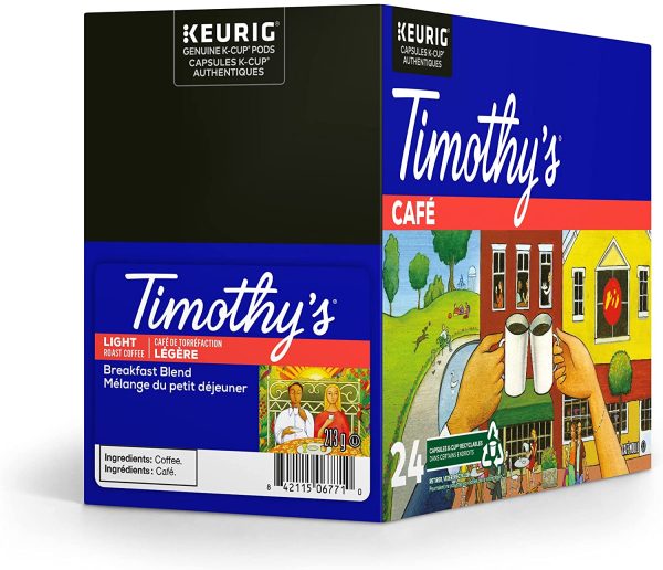 Timothy's Breakfast Blend K-Cup Coffee Pods, 24 Count For Keurig Coffee Makers - Image 2