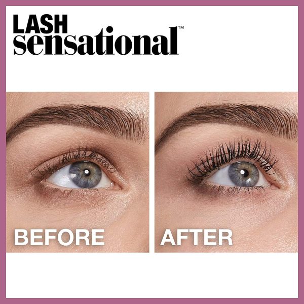 Maybelline New York Lash Sensational Mascara, Blackest Black, 2 Grams, Pack of 2 (Packaging May Vary) - Image 8