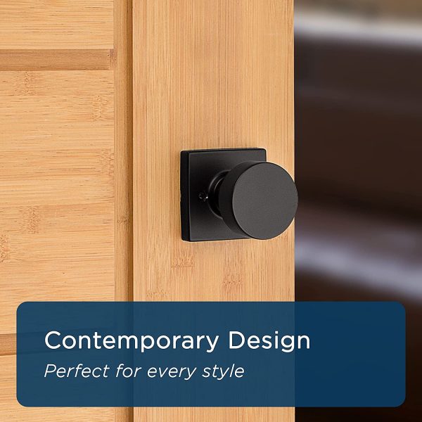 Cambie Half Dummy Knobs, Matte Black - Image 2