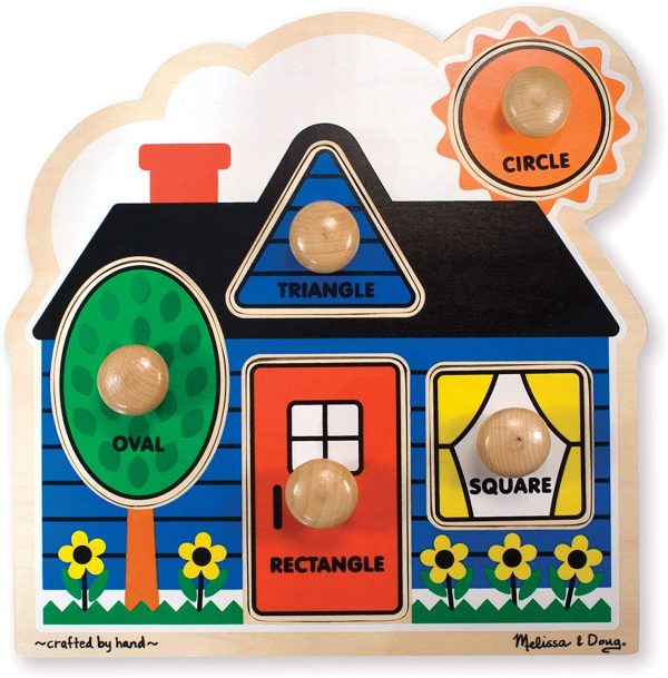 Melissa & Doug First Shapes Jumbo Knob Wooden Puzzle - Image 2