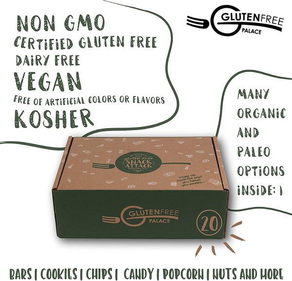 Vegan Snacks Care Package - Plant-Based Vegan, Gluten Free, Dairy Free, Non-GMO Cookies, Bars, Chips, Puffs, Fruit & Nuts. [20 Count], - Image 4