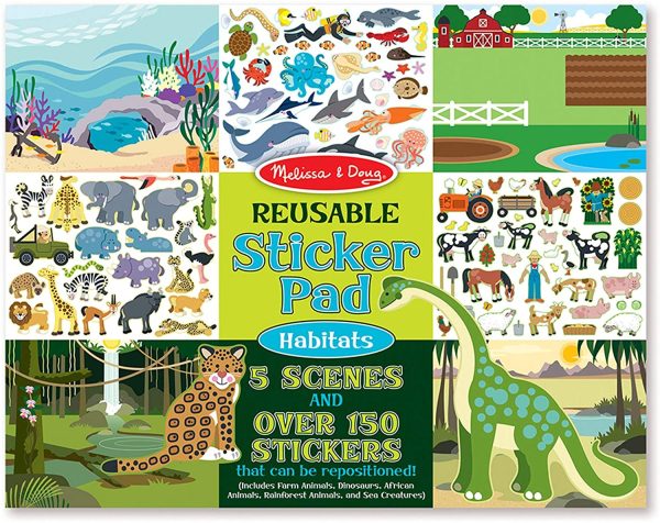 Melissa & Doug Reusable Sticker Pad: Habitats - 150+ Reusable Stickers - Image 4