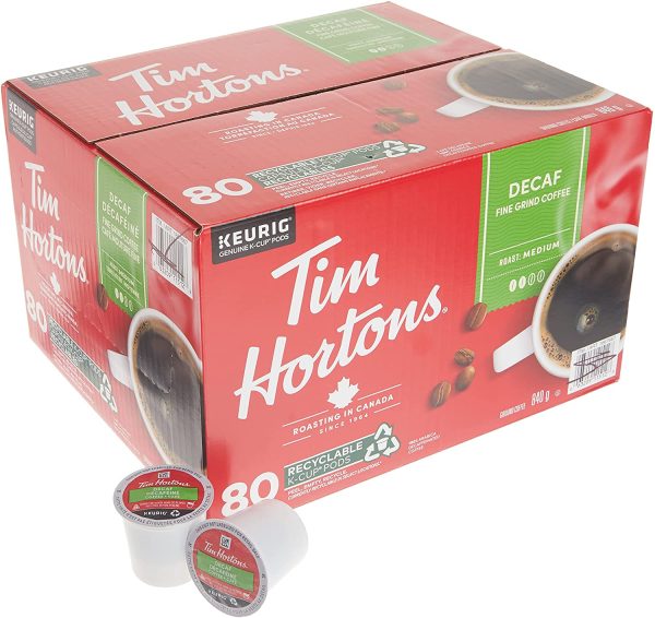 Tim Hortons Decaf Single Serve Coffee Cups, 80 Count - Image 3