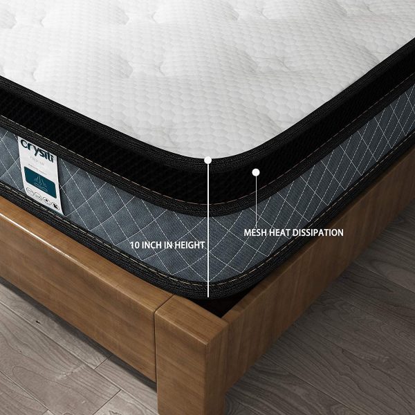 Twin Mattress,  10 Inch Memory Foam Springs Twin Mattress Foam Layer Mattress in a Box Innerspring Hybrid Mattress - Image 4