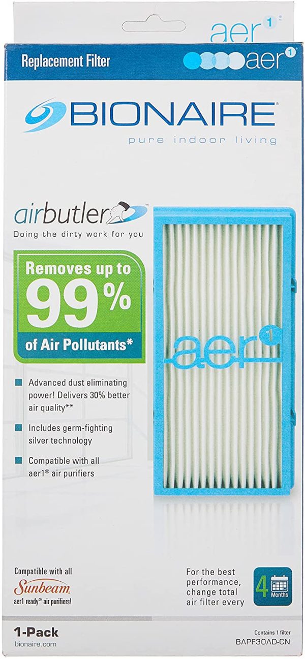 Bionaire BAPF30AD-CN Replacement Filter, Total Air with 99% HEPA and Dust Protection,Blue