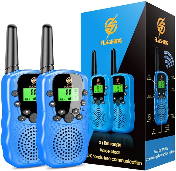 Toys for 3-12 Year Old Kids, Vary Toys Walkies Talkies for Kids Outdoor Toys for Kids 3-12 Year Old Kids Gifts Hiking Camping Games Cool Toys for Kids Age 3-12 Good Christmas Birthday Gifts Blue - Image 6