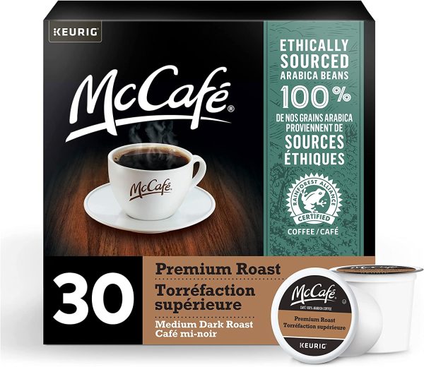 Premium Medium Dark Roast K-Cup Coffee Pods, 30 Count For Keurig Coffee Makers & Premium Medium Dark Roast Ground Coffee, 950g, Ethically Sourced - Image 3