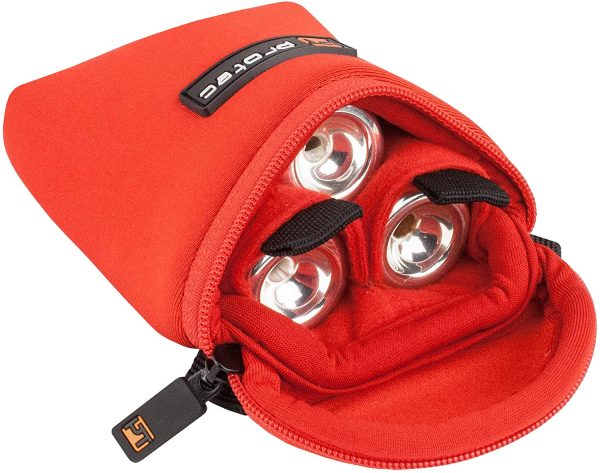 Protec Trumpet 3-Piece Neoprene Mouthpiece Pouch, Red - Image 2