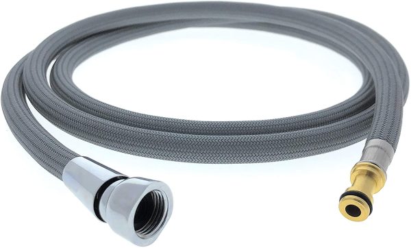 Pulldown Replacement Spray Hose for Moen Kitchen Faucets (# 150259), Beautiful Strong Nylon Finish - Sized Right at 68" Inches, Fits in Place of Moen 150259 & 187108 Faucet Hose by - Image 7