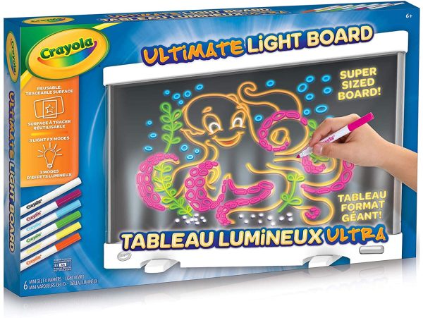 Crayola Canada Ultimate Light Board, Holiday Toys, Gift for Boys and Girls, Kids, Age 6, 7, 8, 9, Gifting (04-5179) - Image 3