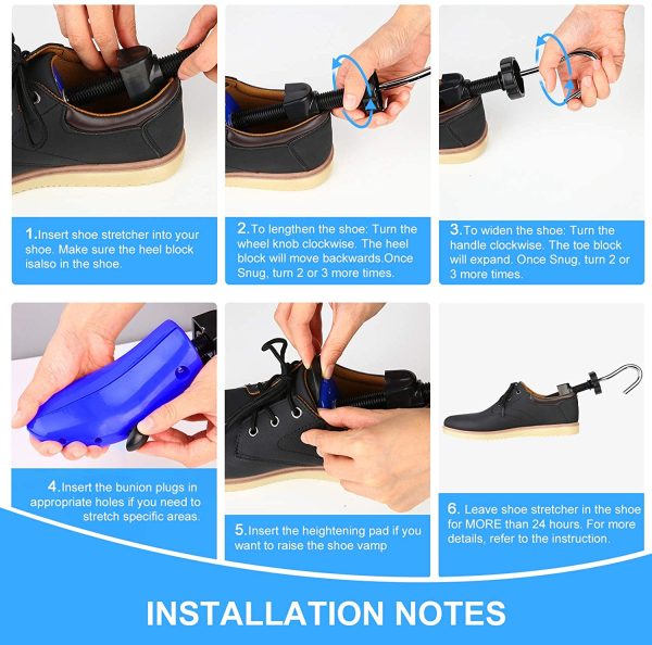 Shoe Stretcher 4-way Shoe Widener Expander Length and Width for Wide Feet - Image 2