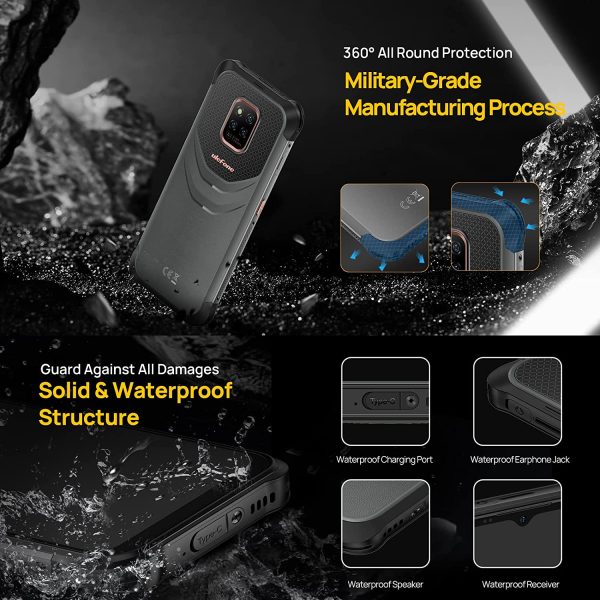 Power Armor 14 10000 mAh Rugged Smartphone, Android 11, 4GB+64GB, 6.52?M?HD+, 20MP AI Camera, Octa-core Rugged Phone, Wireless Charging, IP68 Waterproof Unlocked Cell Phone Canada, Dual Sim 4G - Image 3