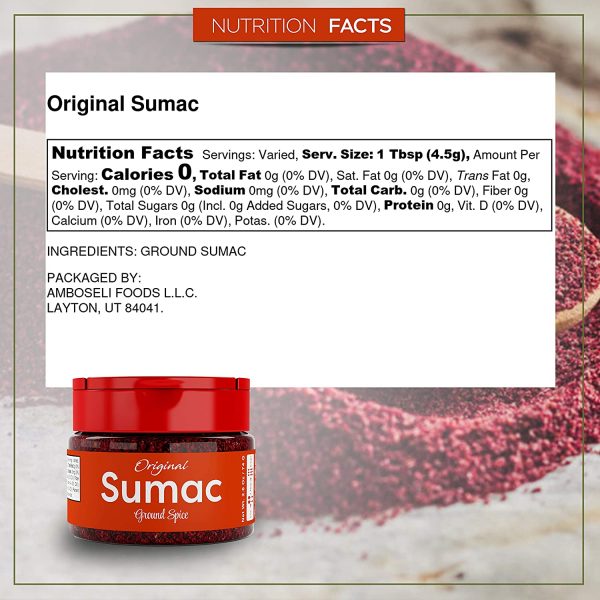 USimplySeason Sumac Spice (Original Powder, 74 Grams)