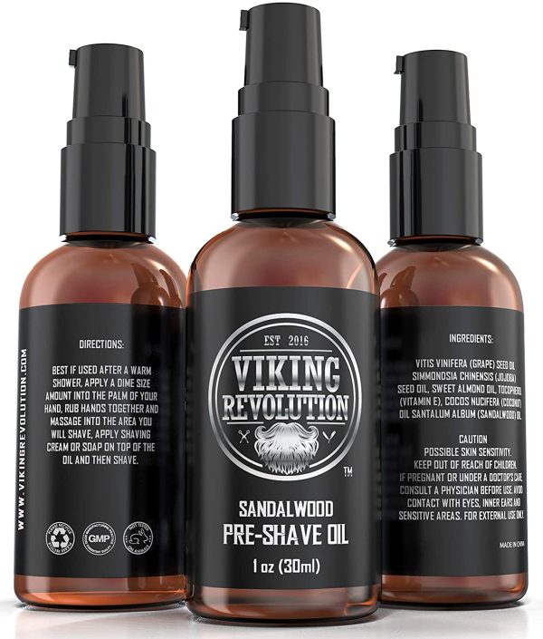 Pre Shave Oil for Men - Best Shaving Oil with Sandalwood for Safety Razor, Straight Razor - For the Smoothest, Irritation Free Shave - Image 6