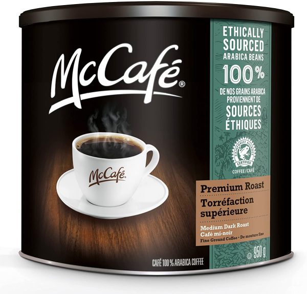 McCafé Premium Medium Dark Roast Ground Coffee, 950g, Ethically Sourced - Image 2