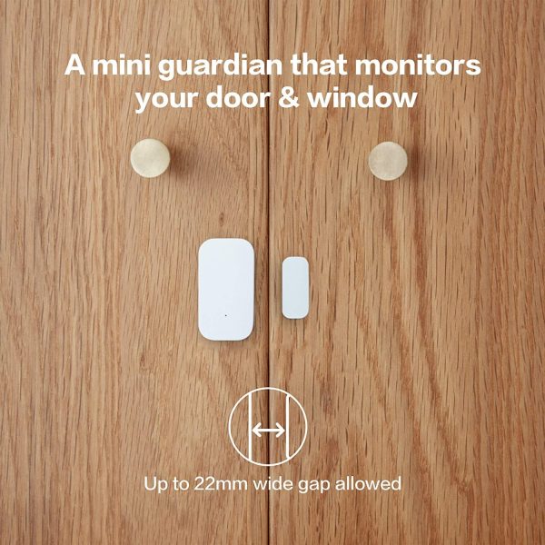 Aqara Door and Window Sensor, REQUIRES AQARA HUB, Zigbee Connection, Wireless Mini Contact Sensor for Alarm System and Smart Home Automation, Compatible with Apple HomeKit, Alexa, Works With IFTTT - Image 4