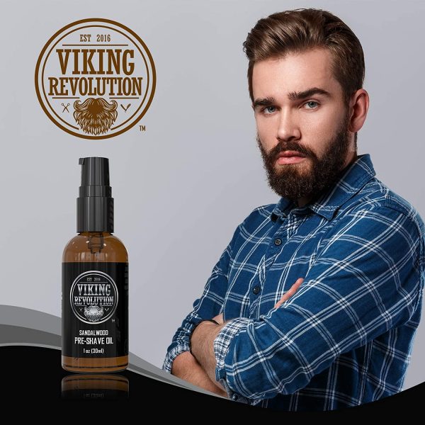 Pre Shave Oil for Men - Best Shaving Oil with Sandalwood for Safety Razor, Straight Razor - For the Smoothest, Irritation Free Shave - Image 2