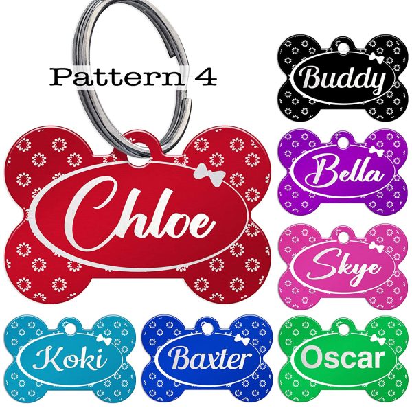 Cmart555 Distinctive Laser Engraved Dog Tags - Front and Back - Attractive Colours and Patterns - Image 3