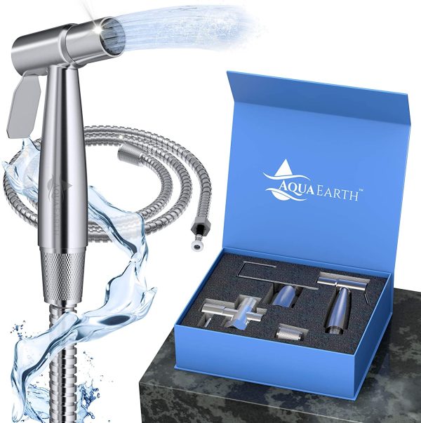 Luxury Bidet Sprayer for Toilet | Handheld Bidet Shattaf Toilet Spray | Stainless Steel Bathroom Baby Cloth Diaper Sprayer | Support Wall or Toilet Mount - Image 8