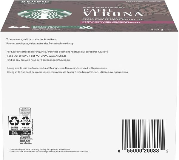 Verona, Dark Roast Coffee, Single Serve Keurig K-Cup Pods, 44 Capsules - Image 3