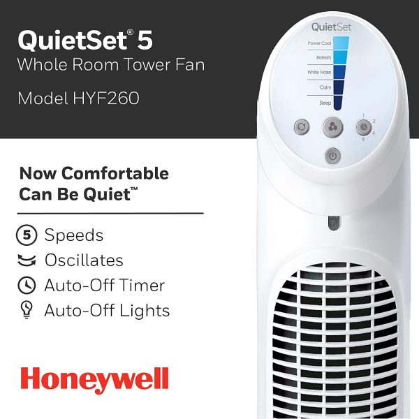 Honeywell Quiet Set Whole Room Tower Fan - Image 7