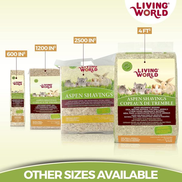 Living World Aspen Shavings Small Animal Bedding - 10 L (600 cu in)