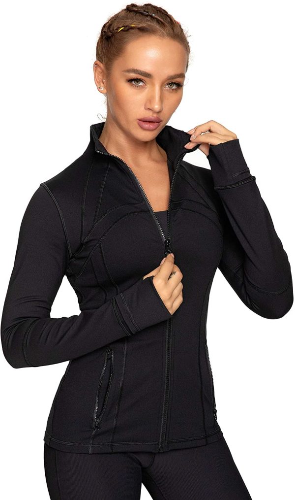 QUEENIEKE Women's Sports Jacket Running Slim Fit Jacket Cottony-Soft Handfeel 60927 - Image 5