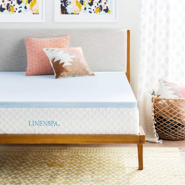 Linenspa 2 Inch Gel Infused Memory Foam Mattress Topper, Full XL - Image 7