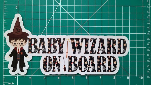 Baby Wizard on Board Baby on Board car sign - Image 2