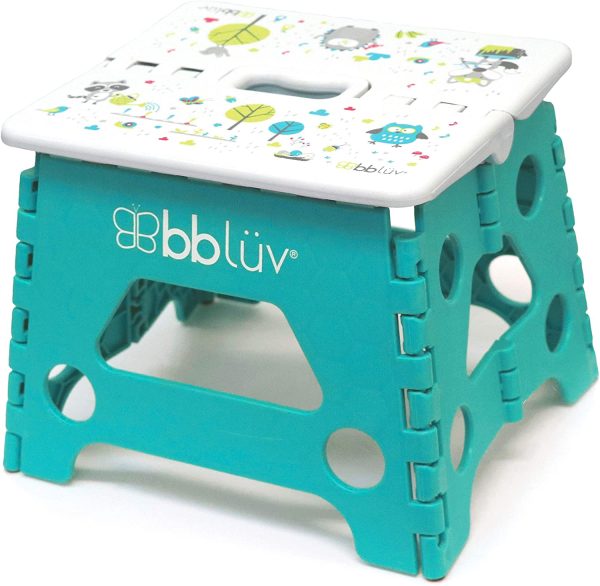 bbl??v - St??p - Foldable Step Stool - Safe, Compact and Easy to Clean (Aqua) - Image 5