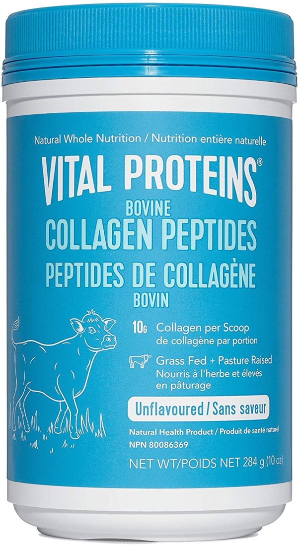 Vital Proteins Bovine Collagen Peptides Powder (Type I, III) - Hydrolyzed Collagen - Dairy and Gluten Free - 10g per dose - Unflavored 10oz Small Tub (284g) - Image 5