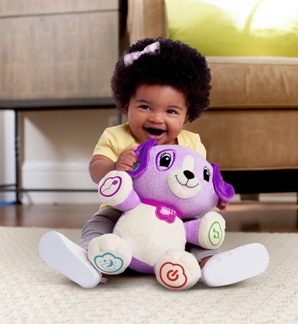 LeapFrog My Pal Violet, Infant Plush Toy with Personalization, Music and lullabies, Learning Content for Baby to Toddler, Frustration Free Packaging, English Version - Image 6