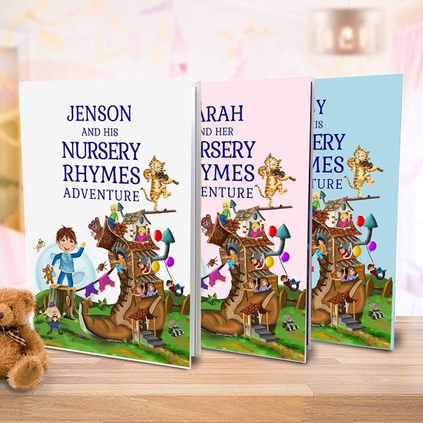 Personalized Name Book for Newborns and Toddlers - A Beautiful Nursery Rhymes and Modern Poems Book, 2nd Birthday Gift idea