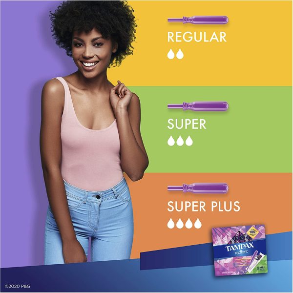 Tampax Radiant Tampons Super Absorbency, Unscented, 32 Count - Image 4